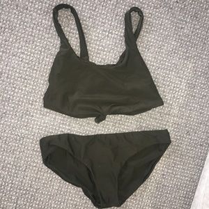 Green knot bikini!